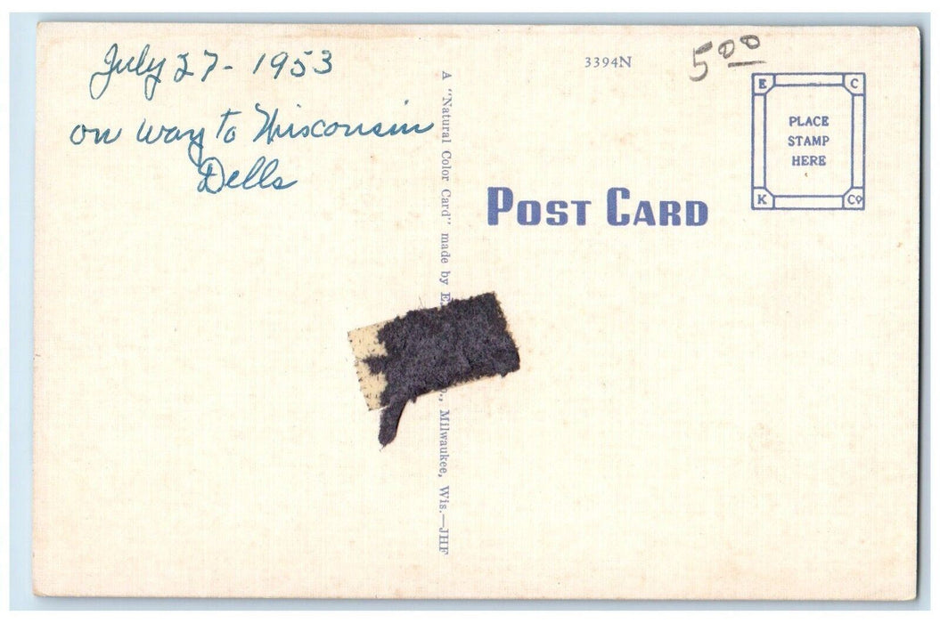 1953 South Main Street Cars Nappanee Indiana IN Unposted Vintage Postcard