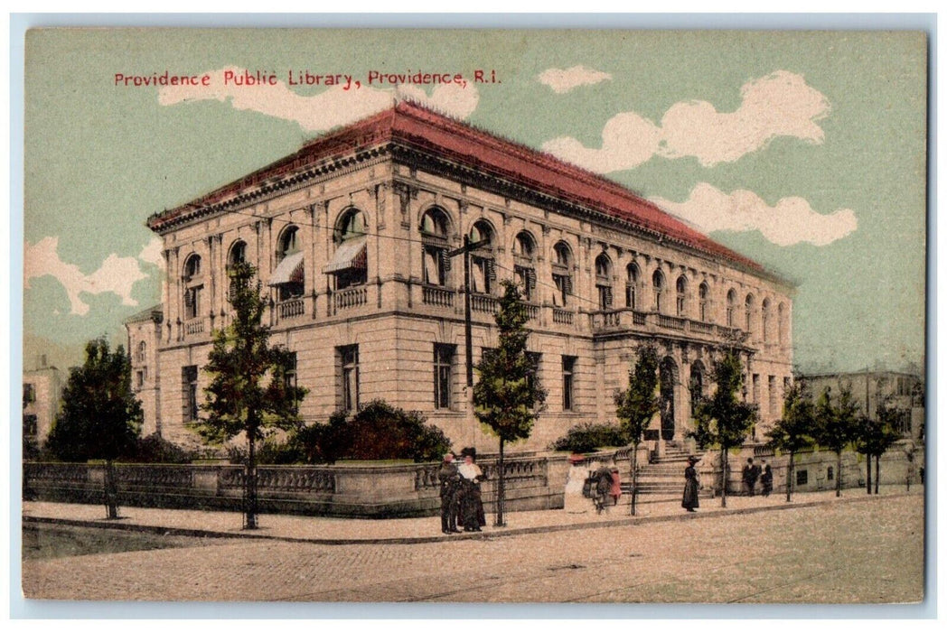 c1920 Providence Public Library Providence Rhode Island RI Vintage Postcard