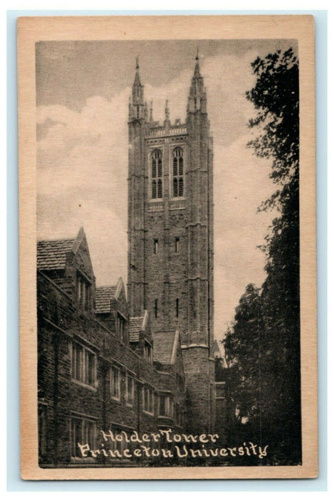 c1910 Holder Tower Princeton University New Jersey Unposted Antique Postcard