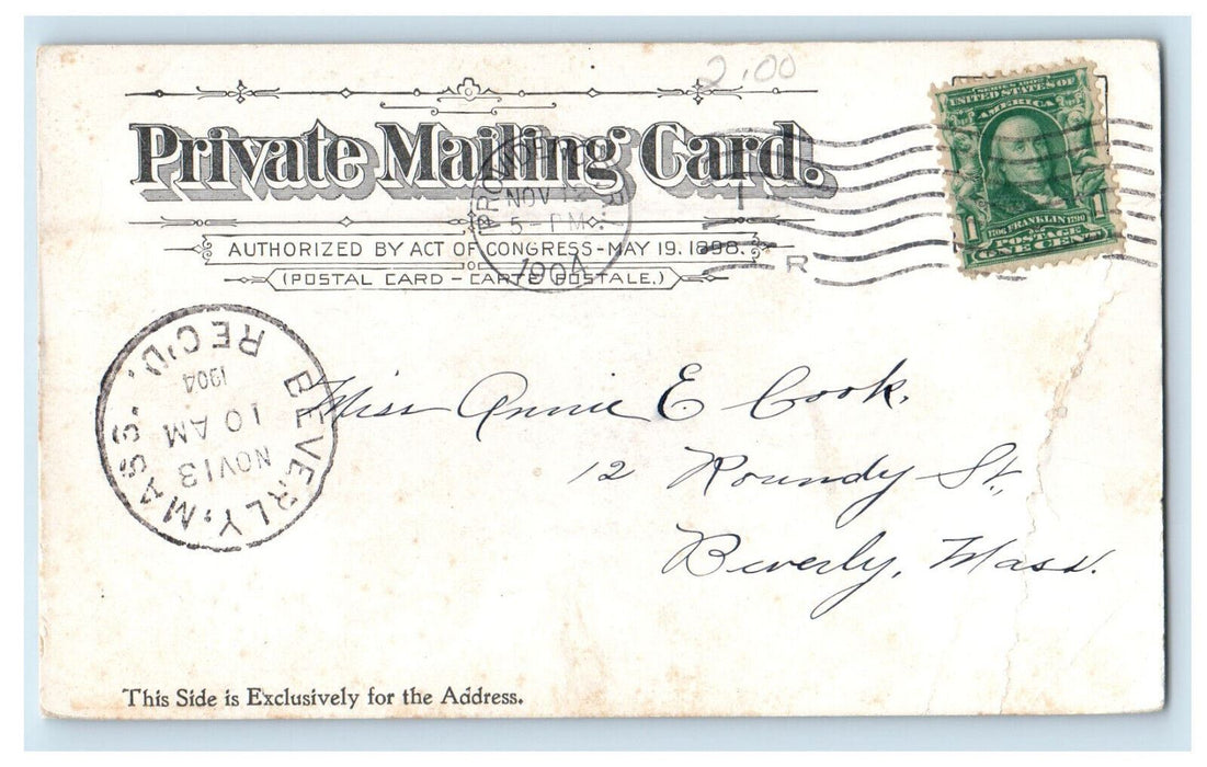 1904 Union Station NY NH and H. Railroad Antique Posted PMC Postcard