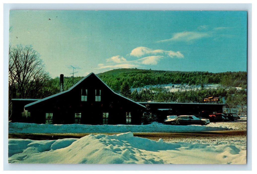 c1950s The Gateway Motel and Diner, Waitsfield Vermont VT Unposted Postcard