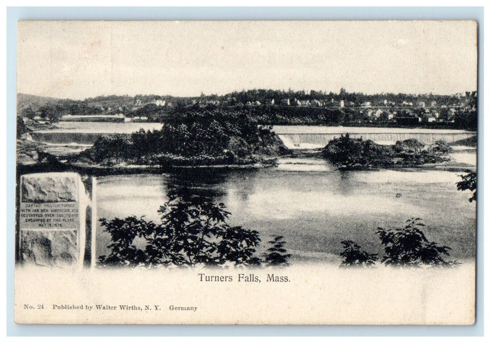c1905 View Of Turners Falls Massachusetts MA Unposted Antique Postcard