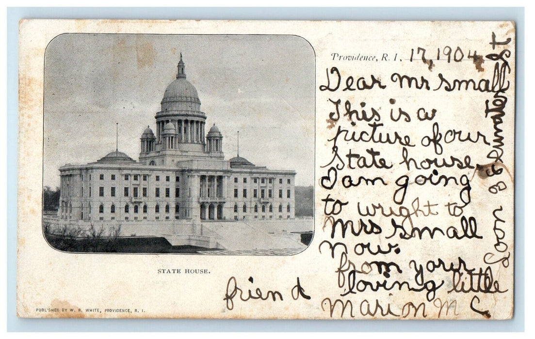 1904 State House Providence Rhode Island RI Antique Posted PMC Postcard