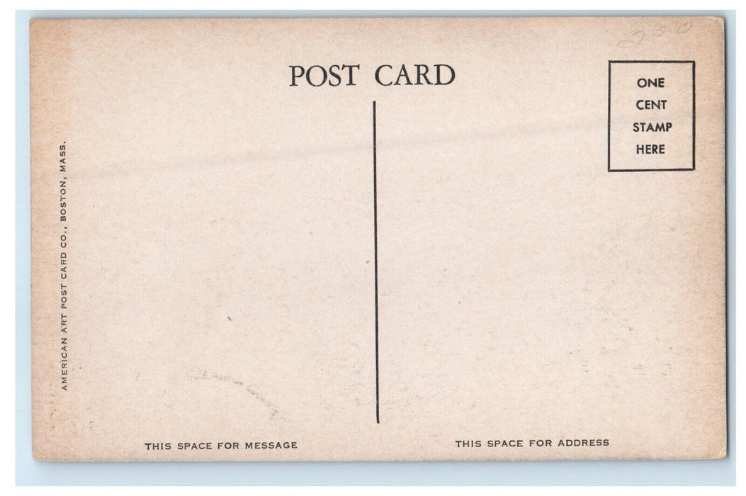 Woburn Massachusetts MA, High School Building Campus Unposted Postcard