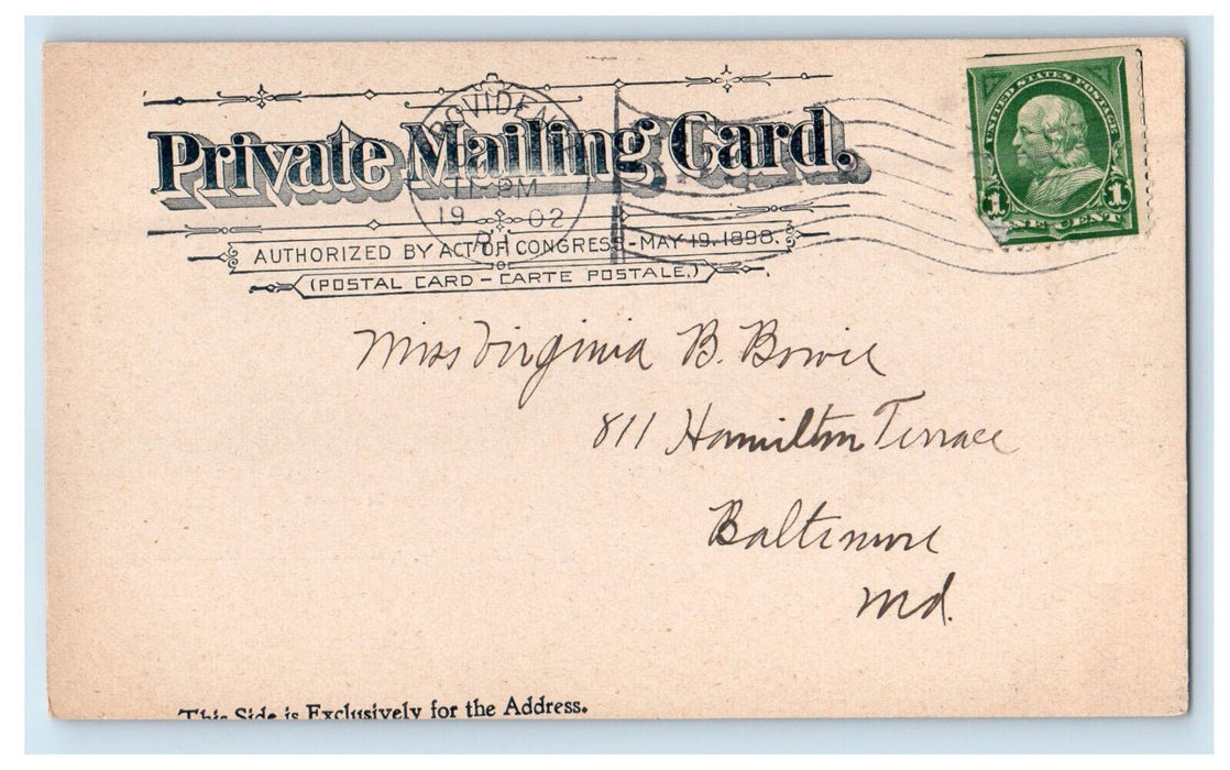 1902 Union Station State House Rhode Island Providence RI Posted PMC Postcard