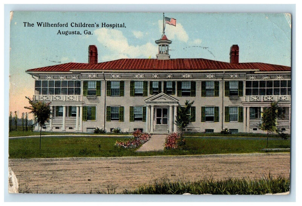 1917 Wilhenford Children's Hospital Augusta Georgia GA Asylum Posted Postcard