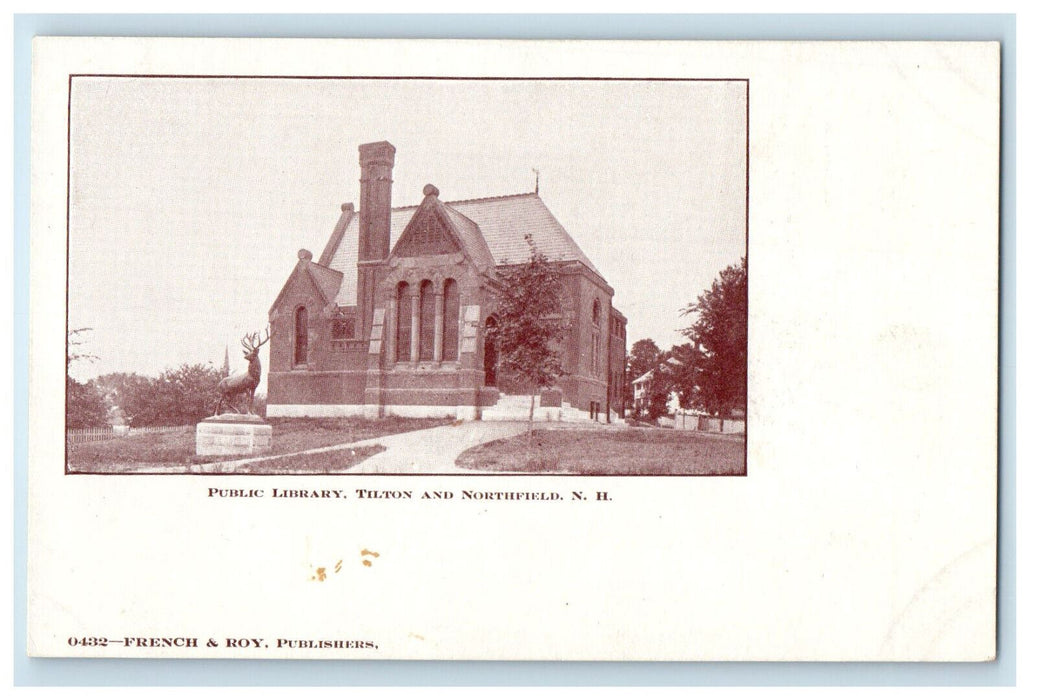 c1905 Public Tilton and Northfield New Hampshire NH Antique Unposted Postcard