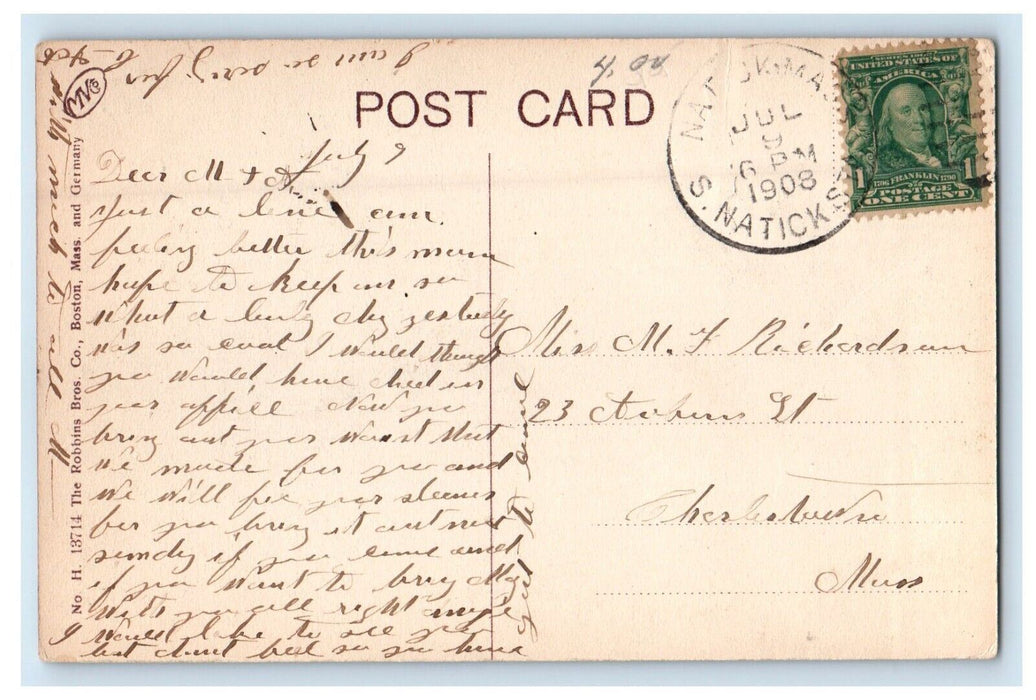 1908 Wilder Hall Wellesley College Wellesley Massachusetts MA Antique Postcard