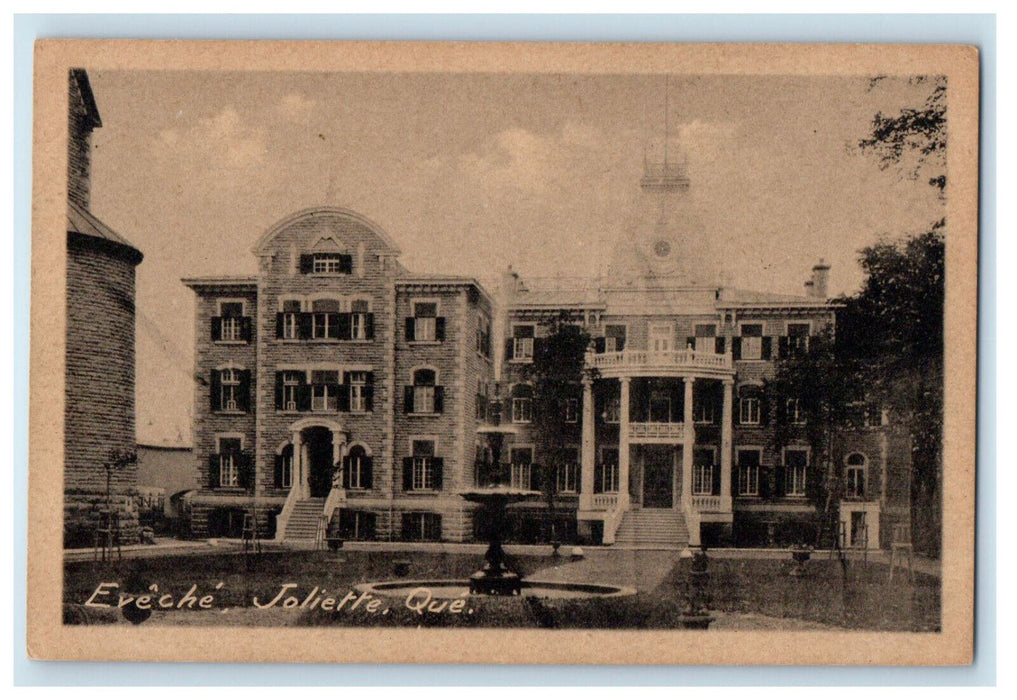 c1940s Fountain View, Eveche Joliette Quebec Canada Posted Postcard