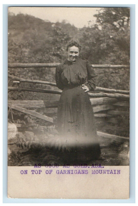 c1910 Brush Creek Vacation Mt. Garnigan Ohio River RPPC Photo Pt. 4 Postcard