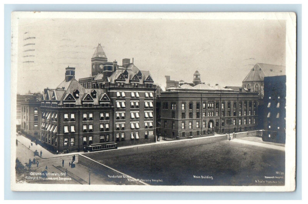 1908 Columbia University College Physicians Surgeons NY RPPC Photo Postcard