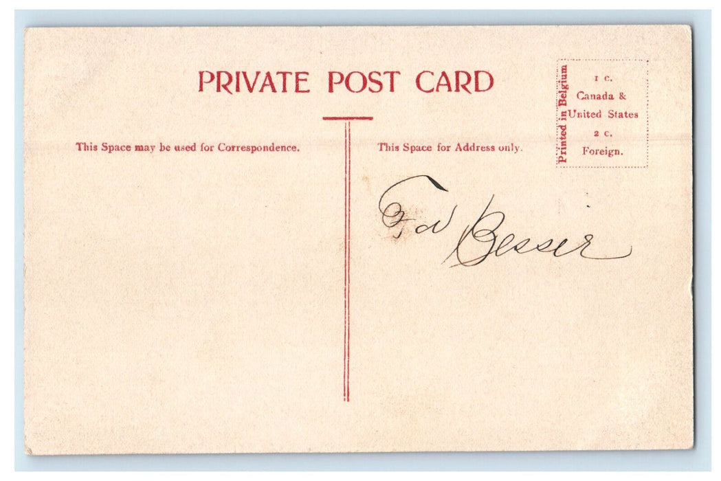 c1910 Interior of Notre Dame Cathedral Montreal PQ Canada Antique Postcard