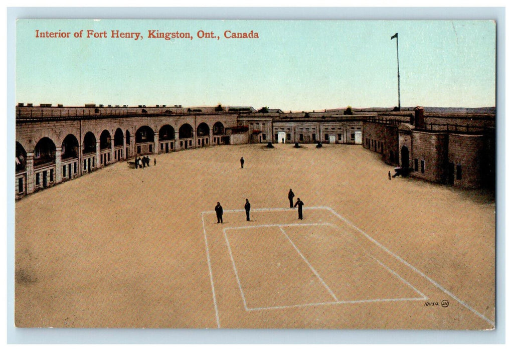 c1910s Interior of Fort Henry Kingston Ontario Canada Antique Postcard