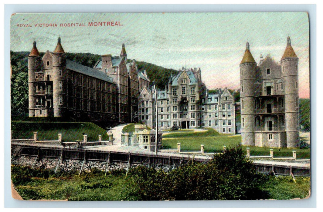 1907 Royal Victoria Hospital Montreal Canada CA Antique Posted Postcard