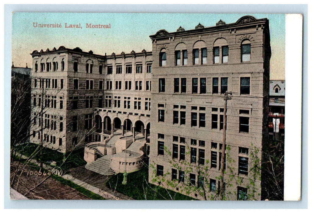 c1910 Universite Laval Montreal Canada CA Antique Unposted Postcard
