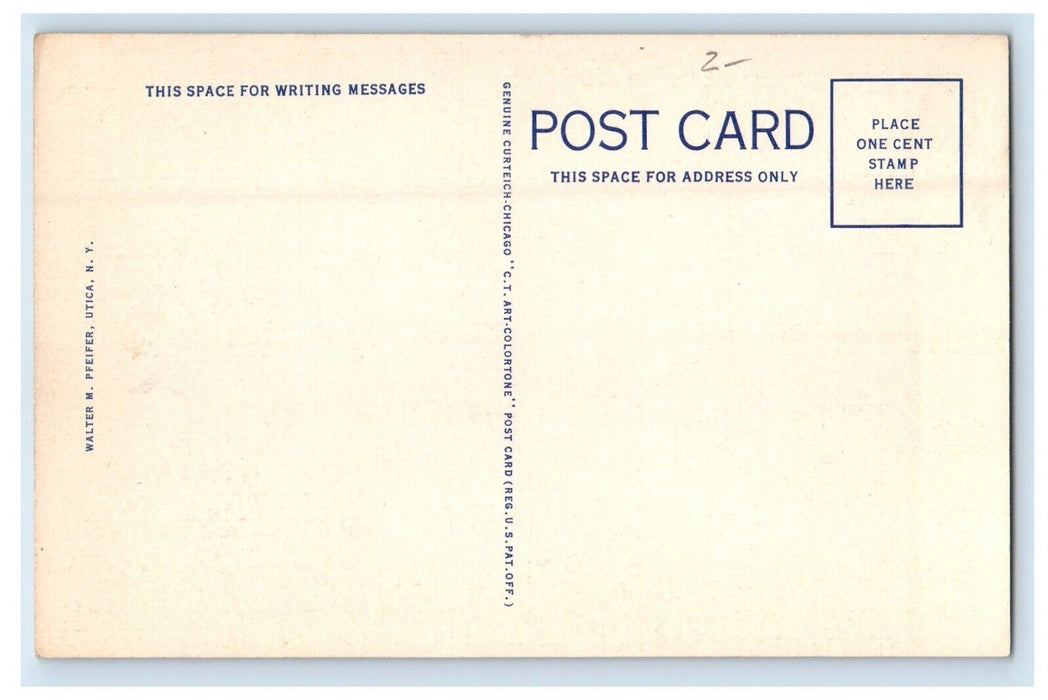 c1930's The Lutheran Church Home For Aged At Infirm Clinton New York NY Postcard