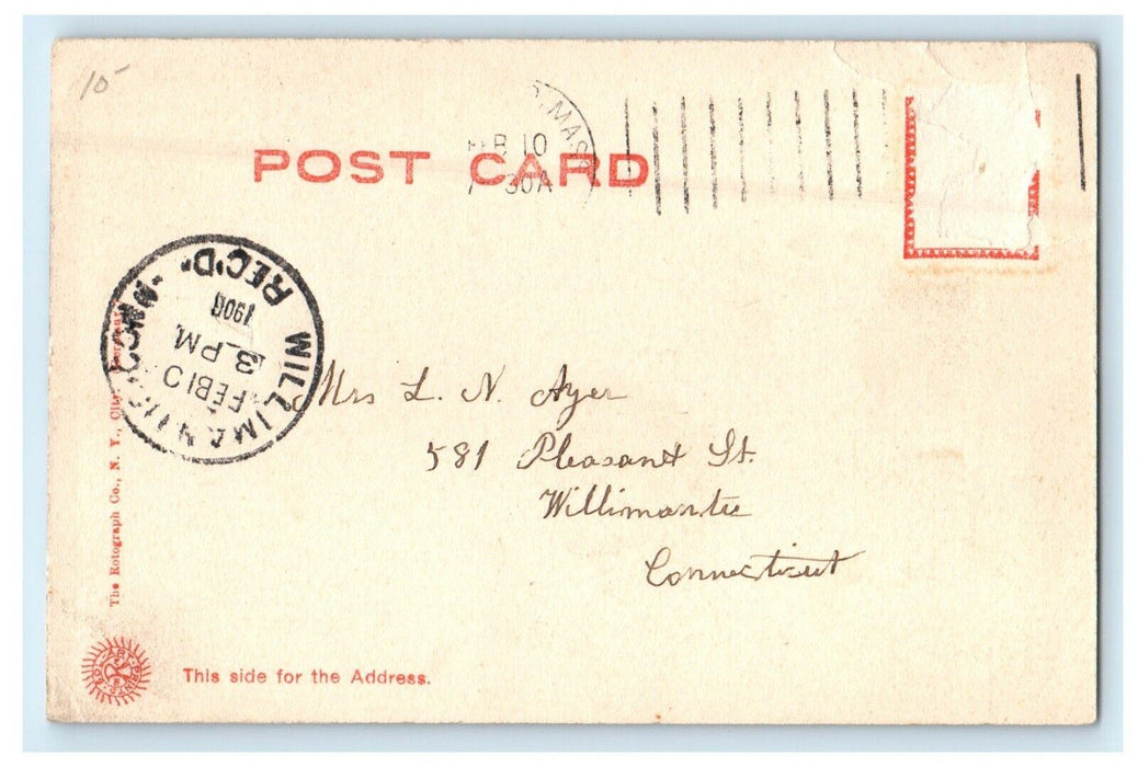 1906 Lake Williams, Marlboro, Massachusetts MA Antique Postcard