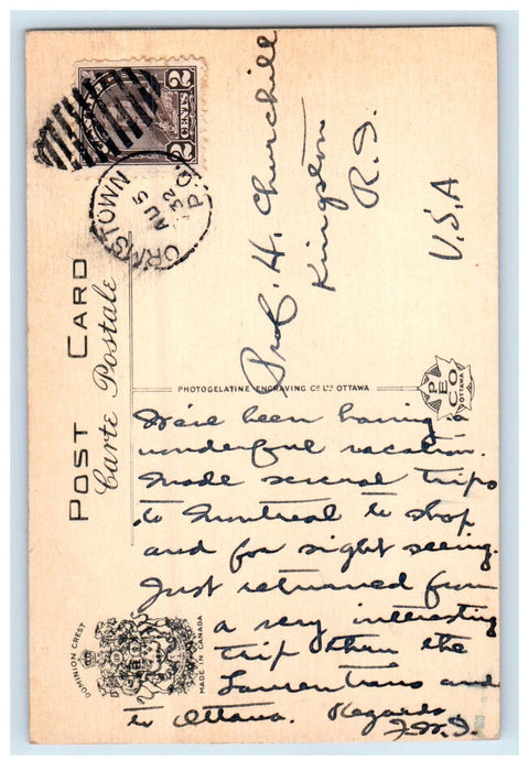1932 Chateau De Ramezay Montreal PQ Canada Posted Antique Postcard