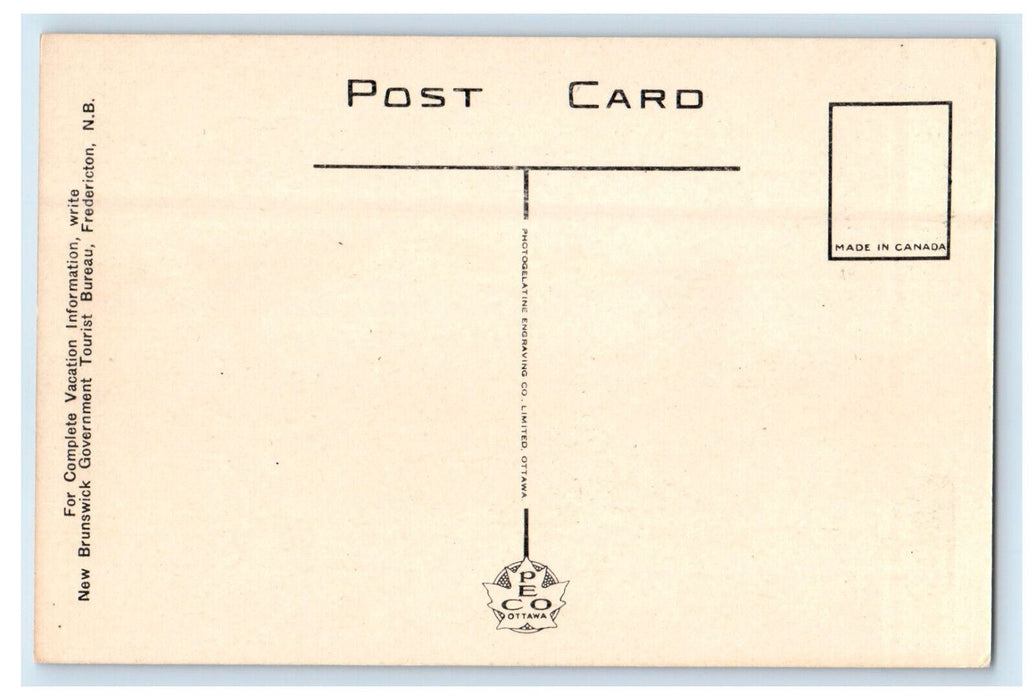 c1920s High School Moncton New Brunswick Canada Unposted Vintage Postcard