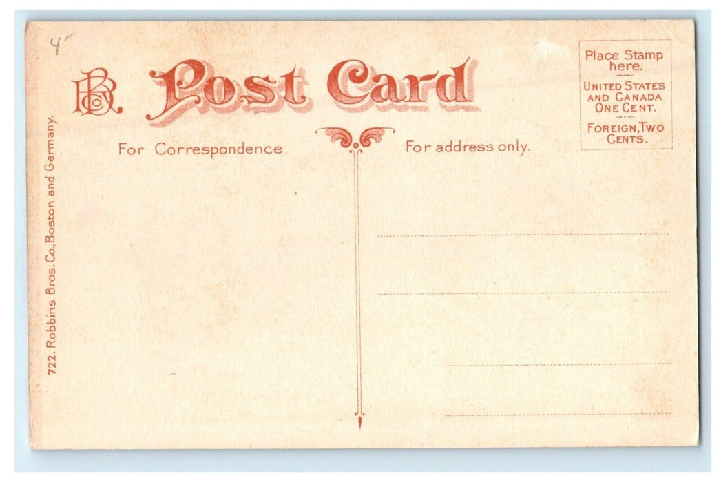 1914 Wayside Inn, Sudbury, Massachusetts MA Antique Posted Postcard