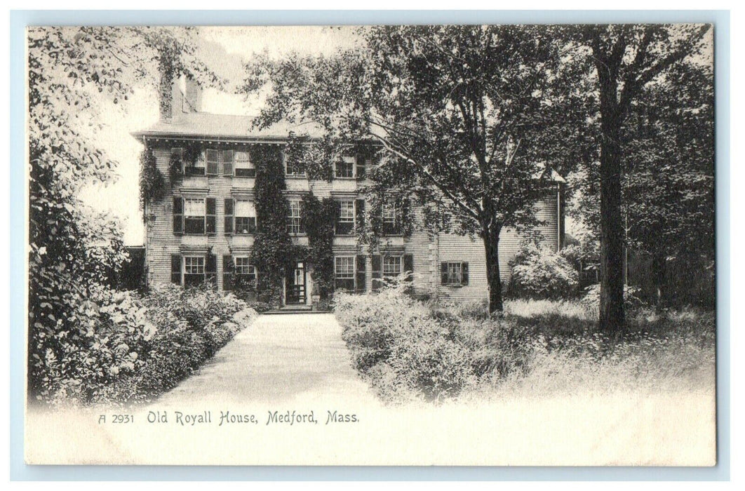 1905 Old Royall House Medford, Massachusetts MA Antique Unposted Postcard
