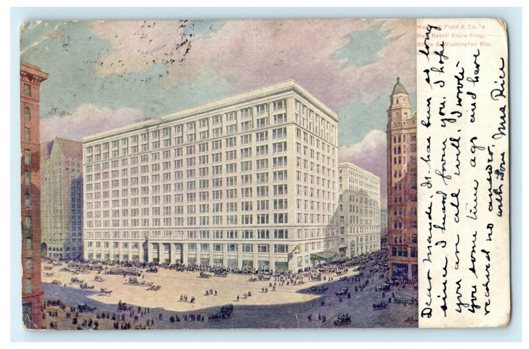 Marshall Field & Co. Retail Store Building Chicago Illinois Posted RPO Postcard