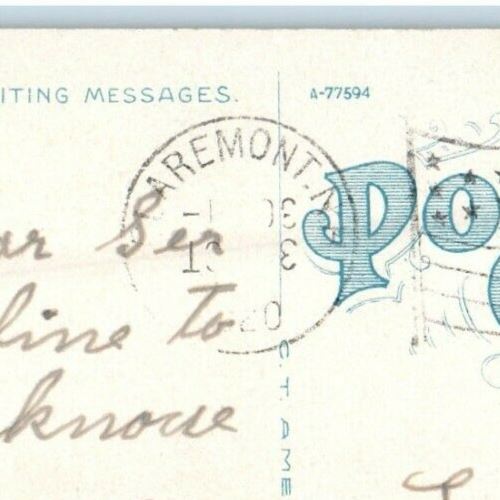 1920 Congregational Church Claremont New Hampshire NH Posted Vintage Postcard