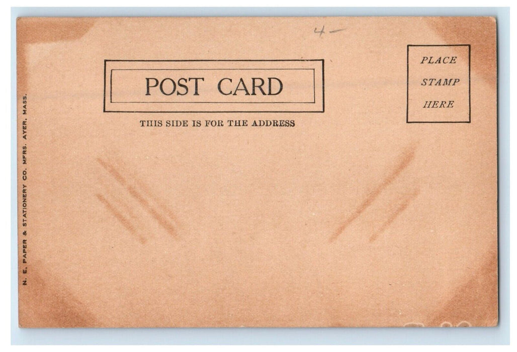 c1905 High School Building Ballston Spa New York NY Unposted Antique Postcard