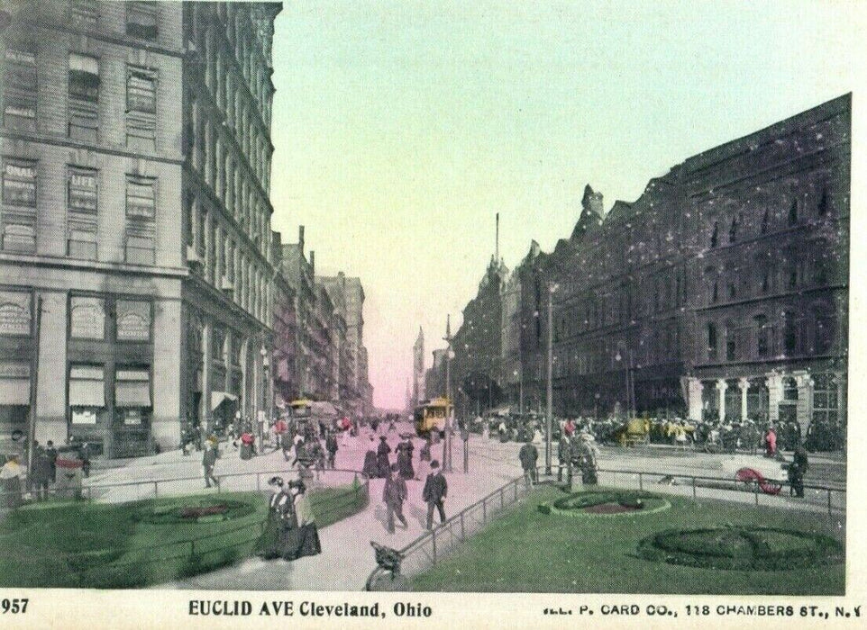 c1900 Euclid Ave. Cleveland Ohio OH Unposted PMC Antique Postcard