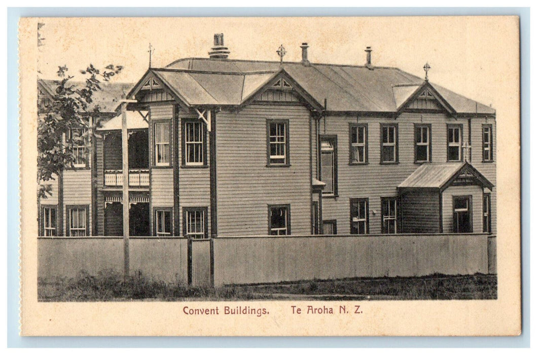 c1910s Convent Buildings Te Aroha New Zealand NZ Unposted Antique Postcard