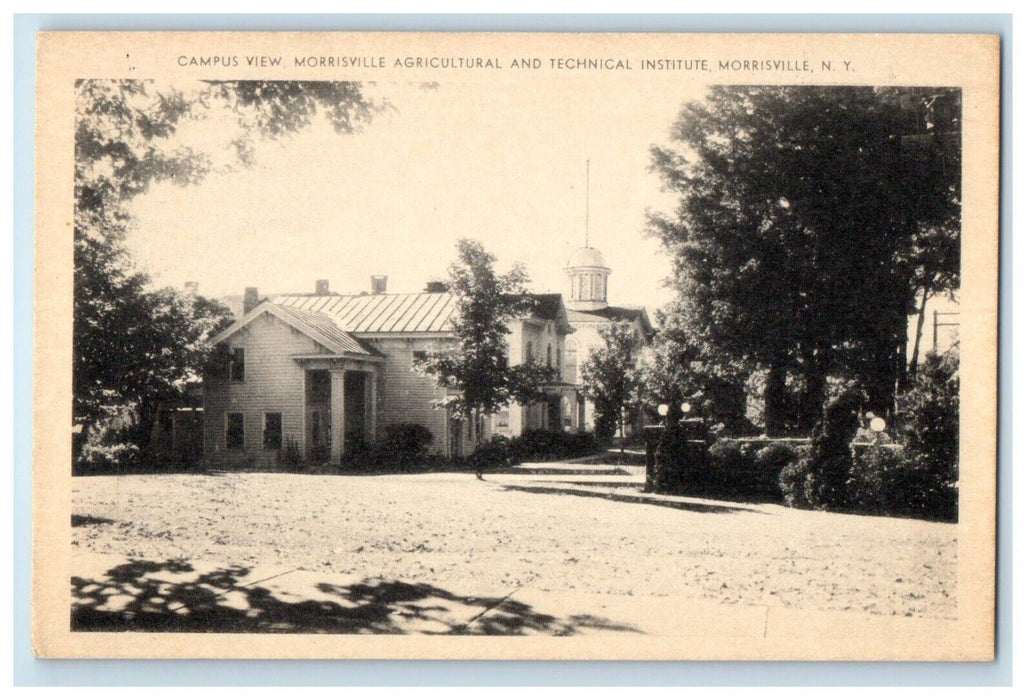 Campus View Morrisville Agricultural Technical Institute New York NY Postcard