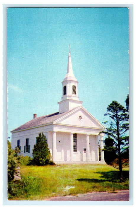 1953 Chilmark Methodist Church, Martha's Vineyard, Massachusetts MA Postcard
