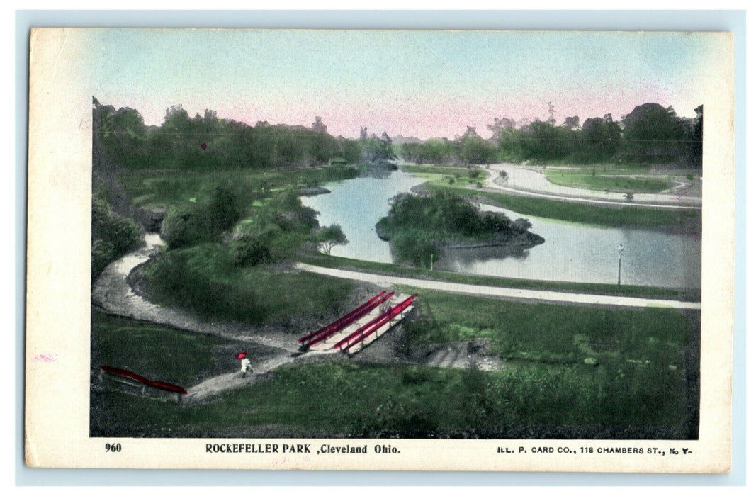 c1900 Rockefeller Park Cleveland Ohio OH Unposted PMC Antique Postcard