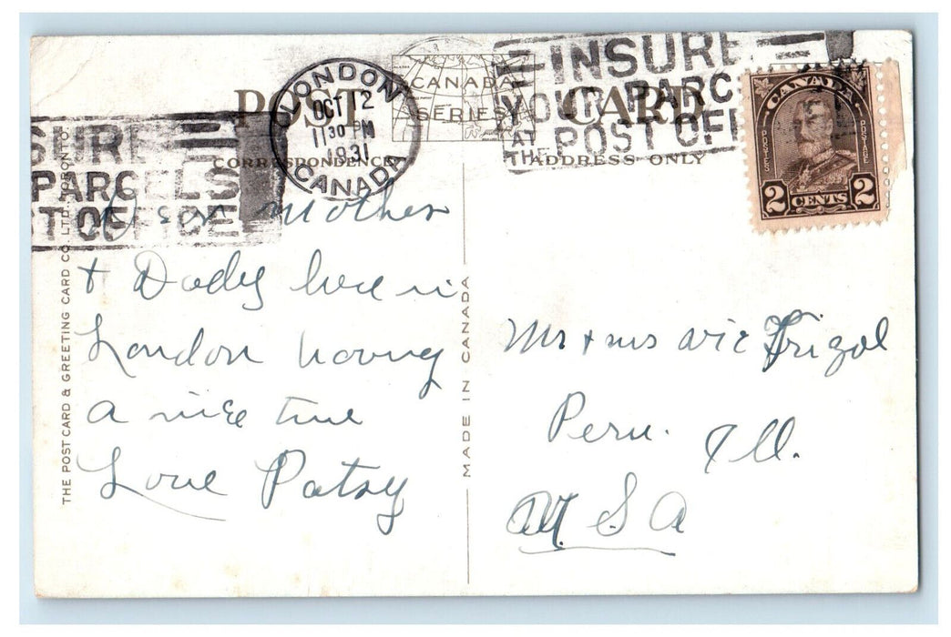 1931 Science Building University of Western Ontario London Canada CA Postcard