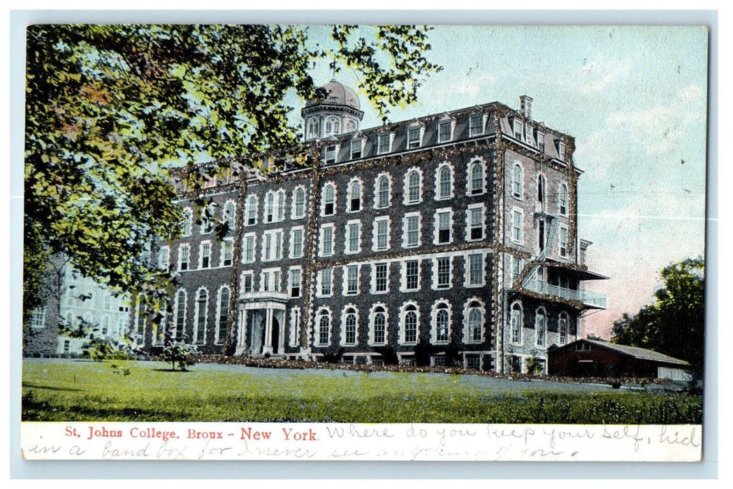 1907 St. Joseph College Building Broux Boonville New York NY Antique Postcard