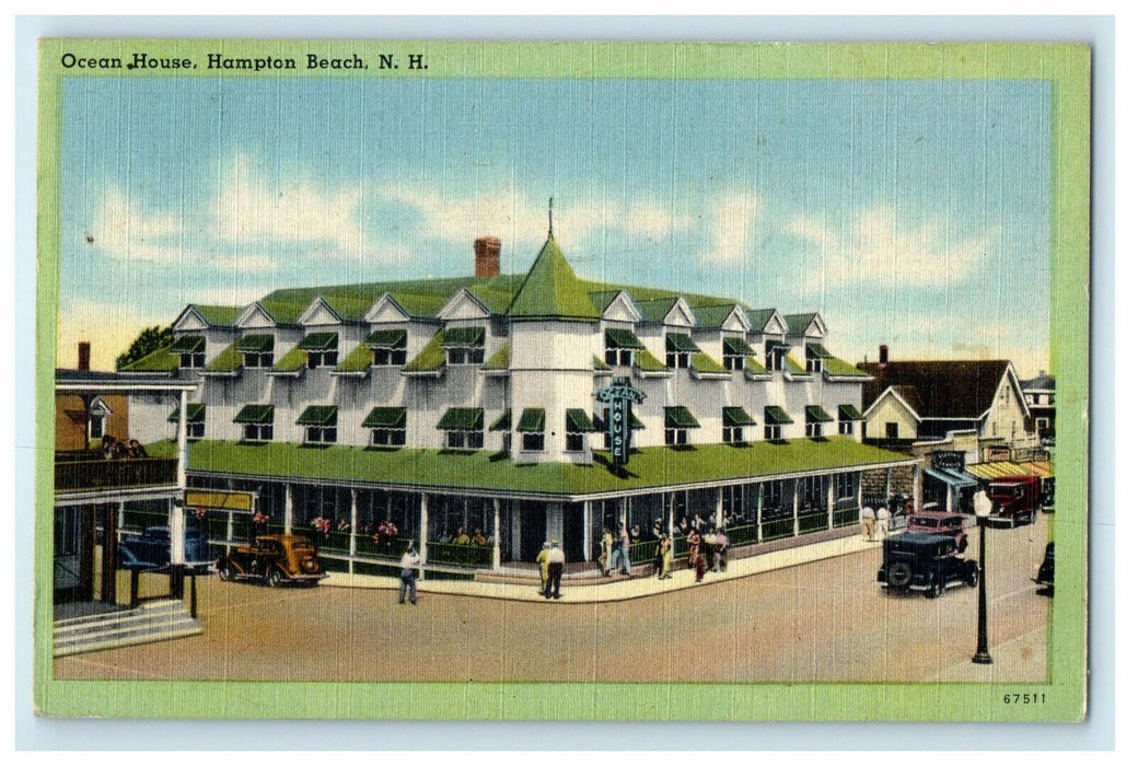 1944 Ocean House Hampton Beach New Hampshire NH Posted Vintage Postcard