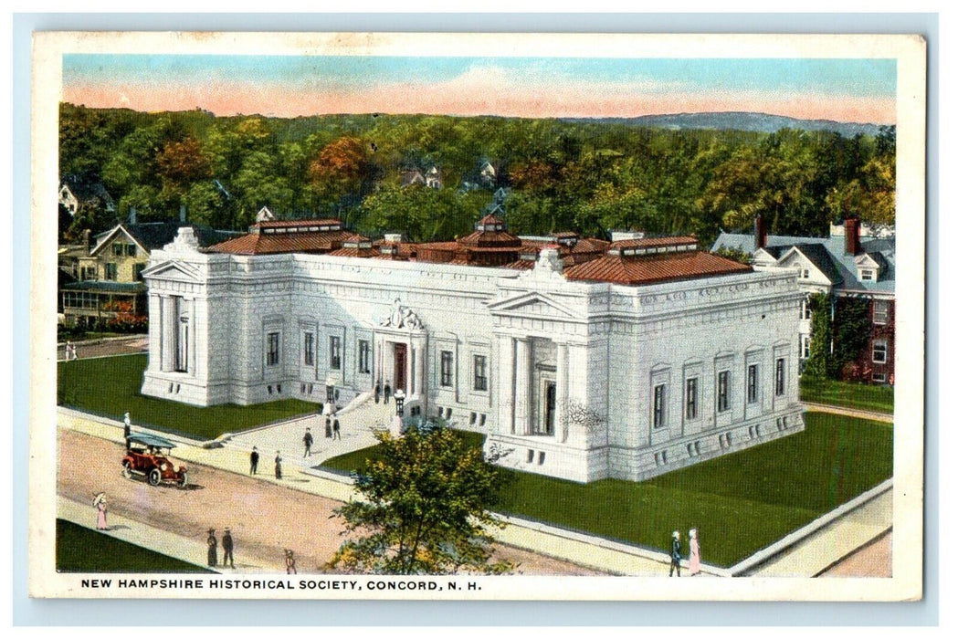 1920 View Of New Hampshire Historical Society Concord NH Antique Postcard
