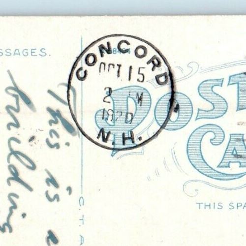 1920 View Of New Hampshire Historical Society Concord NH Antique Postcard