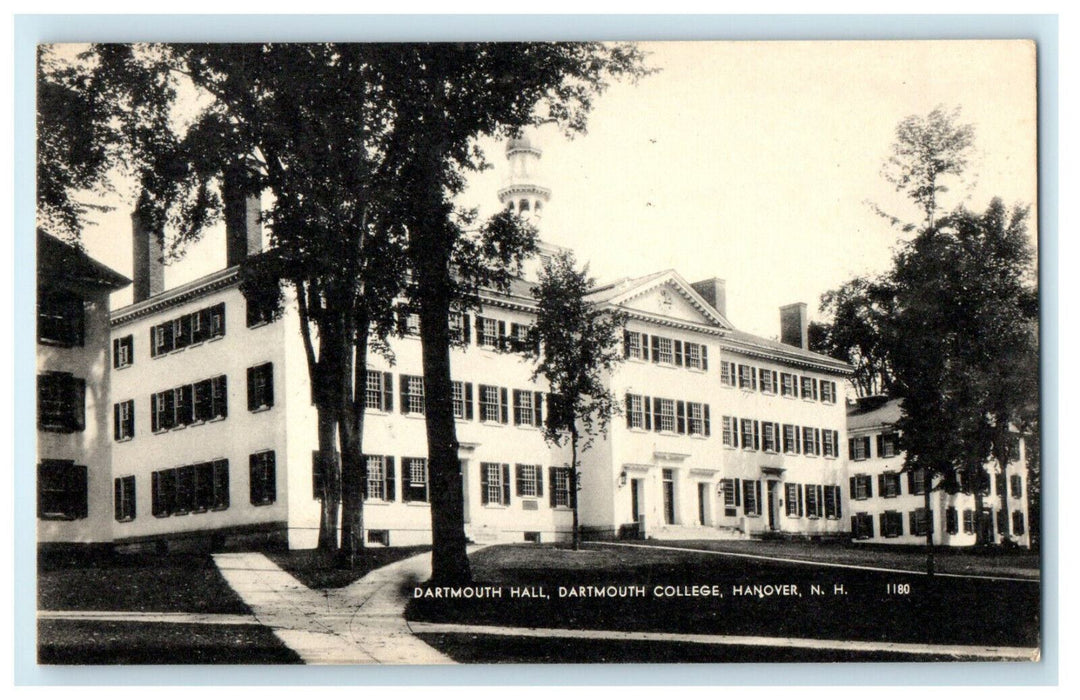 c1920s Dartmouth Hall View Dartmouth College Hanover, New Hampshire NH Postcard
