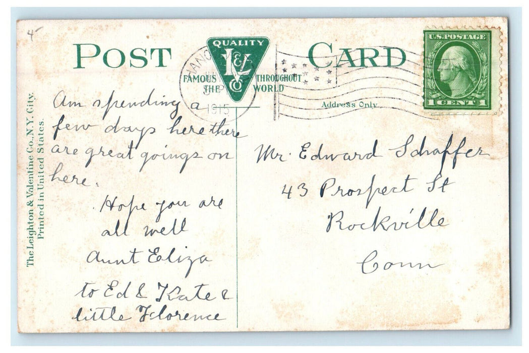1915 College Church, Dartmouth College Hanover New Hampshire NH Postcard