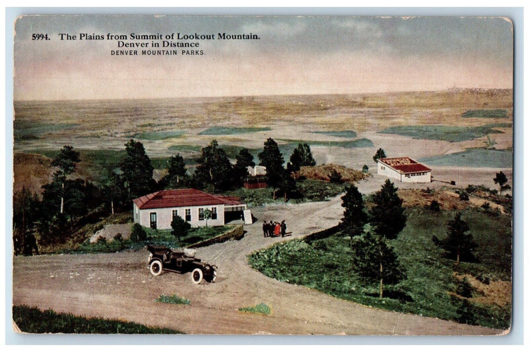 c1920 Plains Summit Lookout Mountain Denver Mountain Parks Colorado CO Postcard