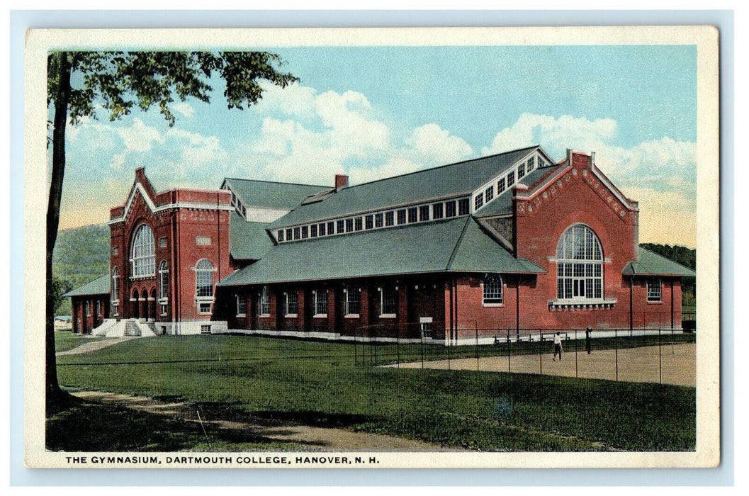 c1920s The Gymnasium, Dartmouth College Hanover New Hampshire NH Postcard