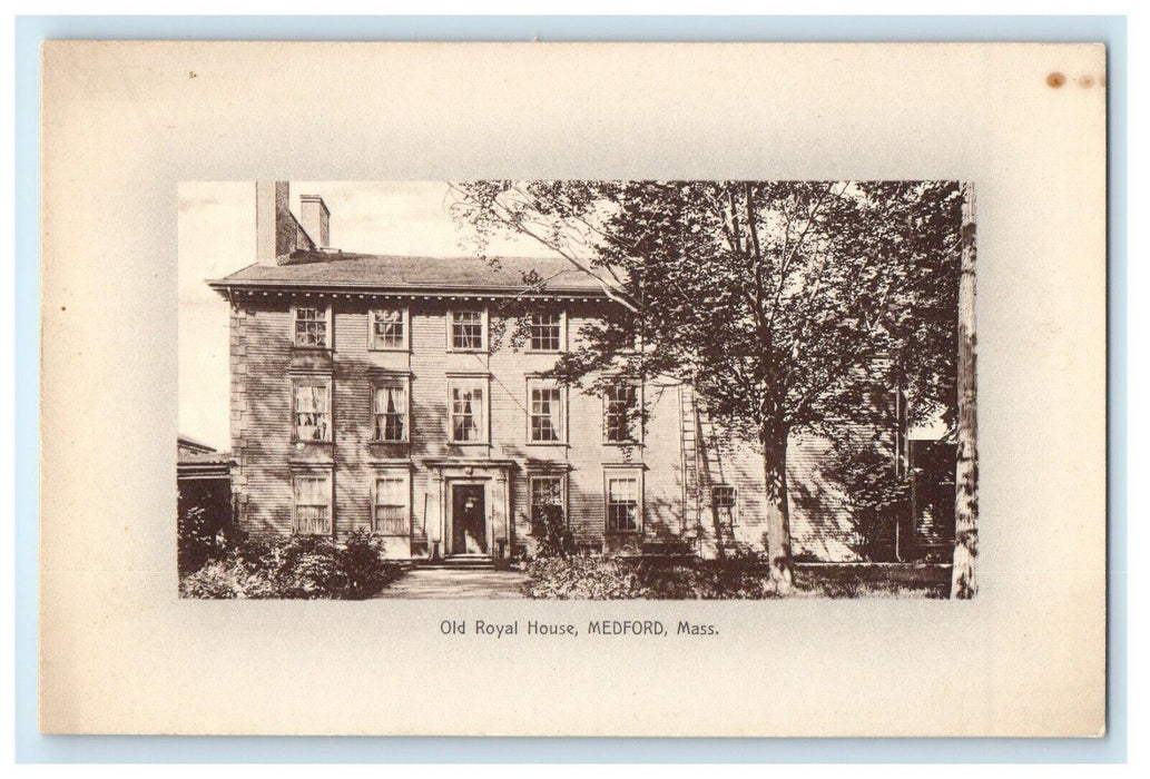 1916 Old Royal House View, Medford, Massachusetts MA Postcard
