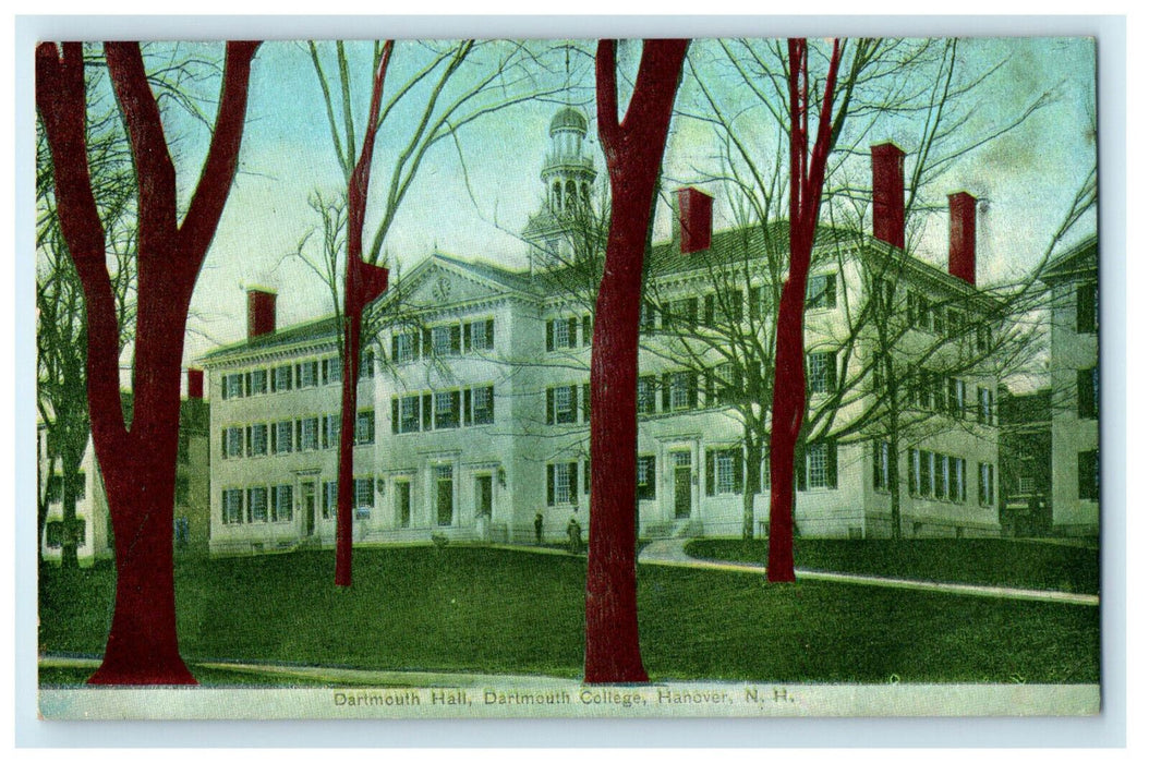 c1910s View of Hall Dartmouth College New Hampshire NH Unposted Postcard