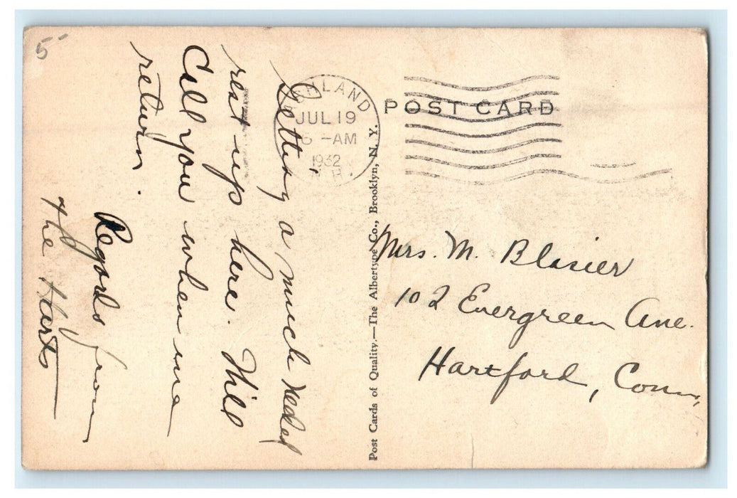 1932 The Holderness Inn, Holderness, New Hampshire NH Vintage Posted Postcard