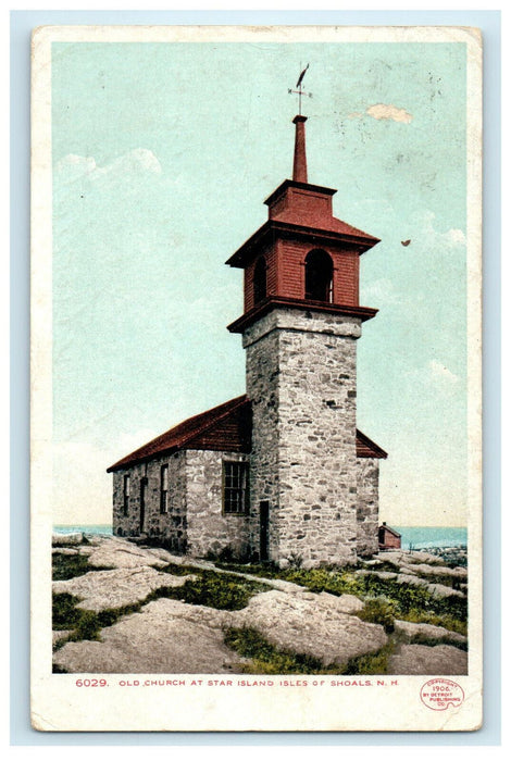 c1905s Old Church at Isle of Shoals Portsmouth New Hampshire NH Postcard