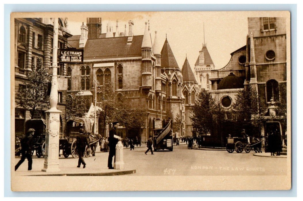 c1920's The Law Court At London United Kingdom UK RPPC Photo Vintage Postcard