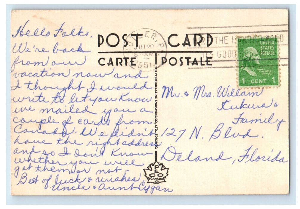 1951 Falls View Hotel and Cabins Niagara Falls Canada CA Postcard