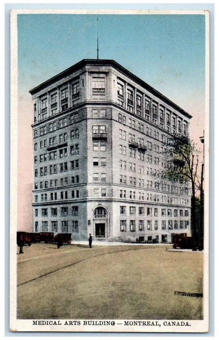 c1920's Medical Arts Building Montreal Quebec Canada Antique Postcard