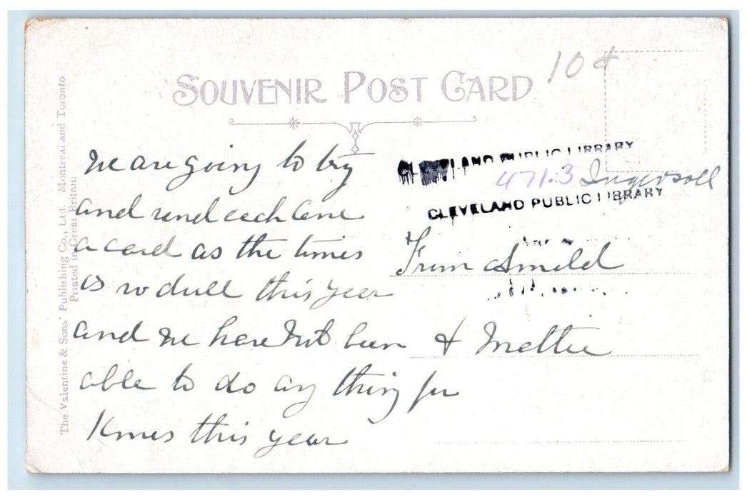 c1905 The Mill Race Ontario Ingersoll Canada Antique Posted Postcard